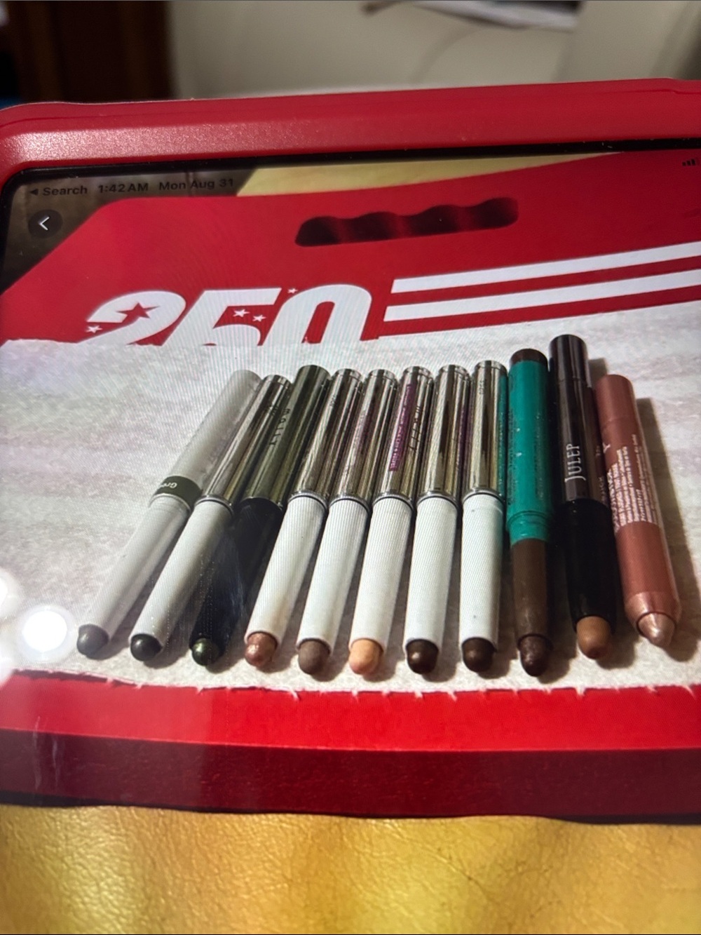 Assorted Women’s Eye Pencil Set in Neutral and Metallic Shades